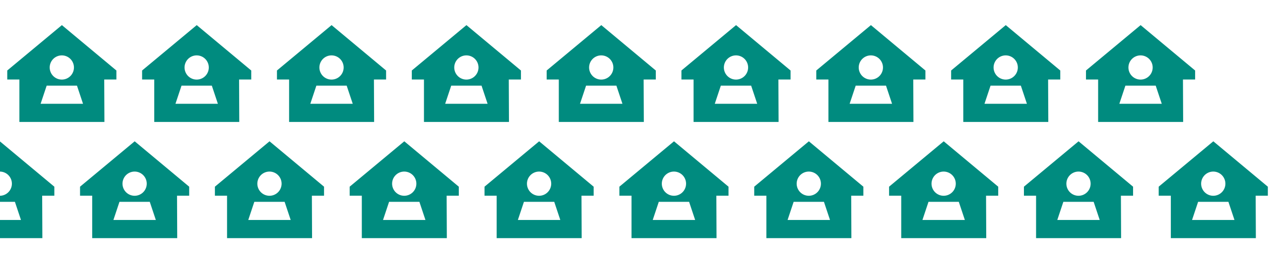 185 housed people